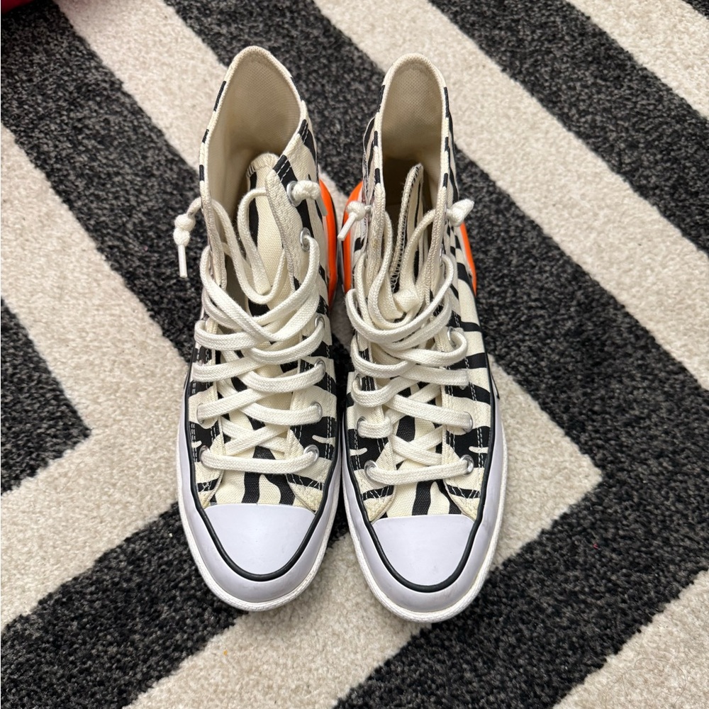 Converse Cream High-Top Sneakers
